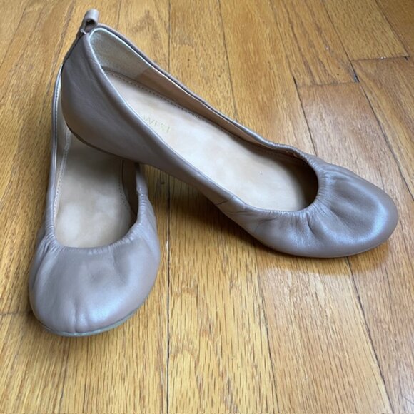 Nine West Carmen Tan leather Ballet flats size 5.5 - Picture 3 of 10